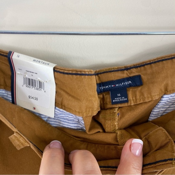 NWT Tommy Hilfiger Women’s Classic Style‎ Brown Chinos Sz 16 - Picture 4 of 12